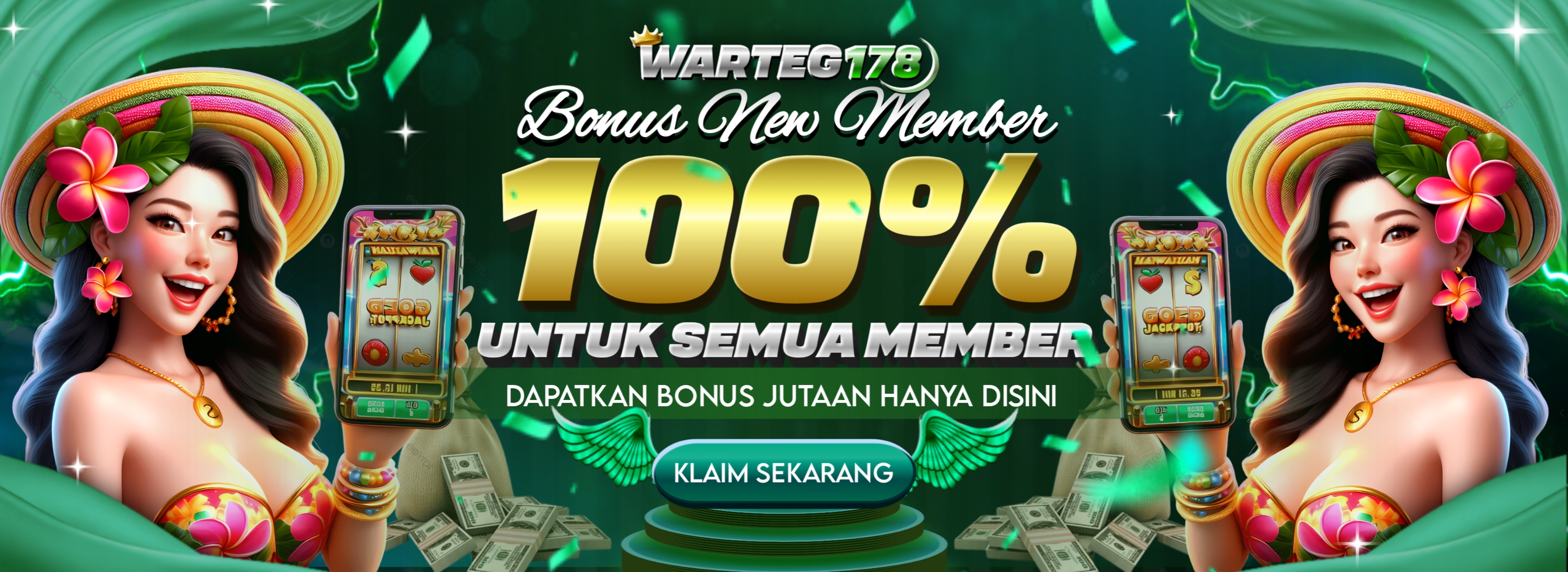 BONUS NEW MEMBER 100%